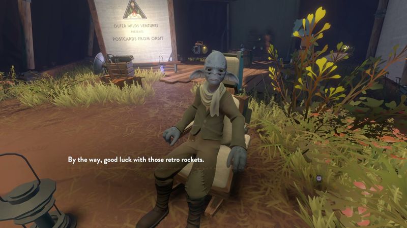 In-game plate for Rutile: village dialogue