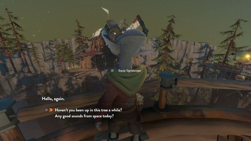 In-game plate for Moraine: village dialogue
