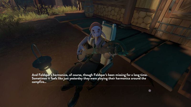In-game plate for Gneiss: village dialogue