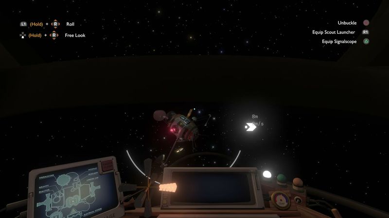 In-game plate for DLC ship log: The Stranger