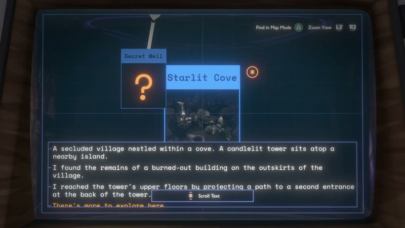 In-game plate for DLC ship log: Island Tower