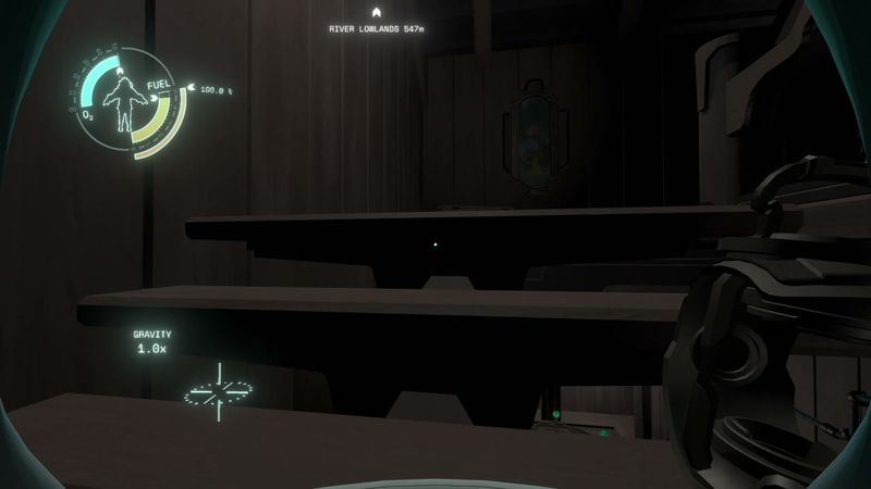 In-game plate for DLC ship log: Damaged Laboratory