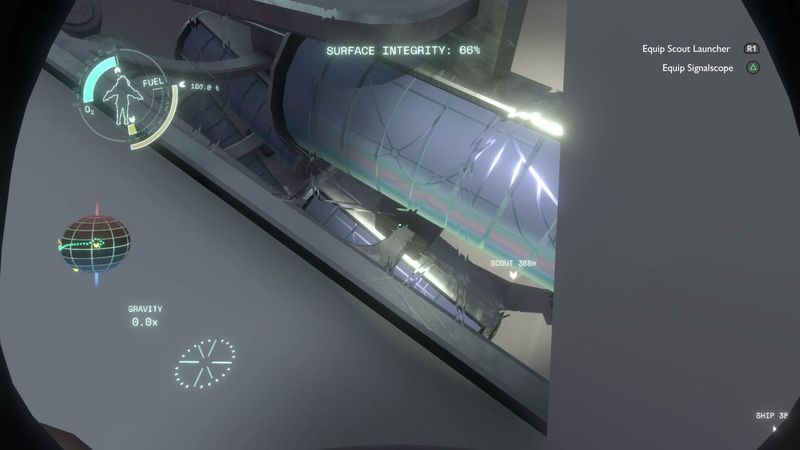 In-game plate for Brittle Hollow: Escape Pod 1