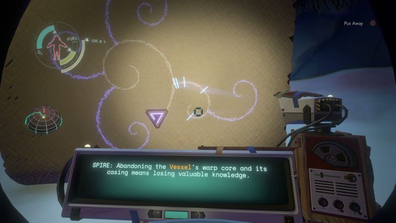 In-game plate for Brittle Hollow: Hanging City