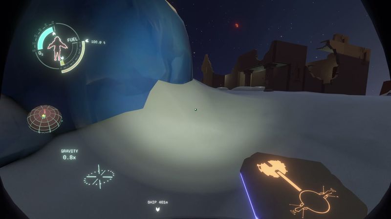 In-game plate for Brittle Hollow: Northern Glacier