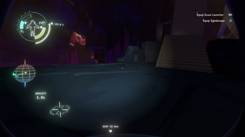 In-game plate for Brittle Hollow: Gravity Cannon