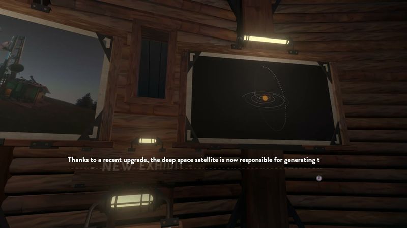 In-game plate for Timber Hearth museum: DLC satellite exhibit