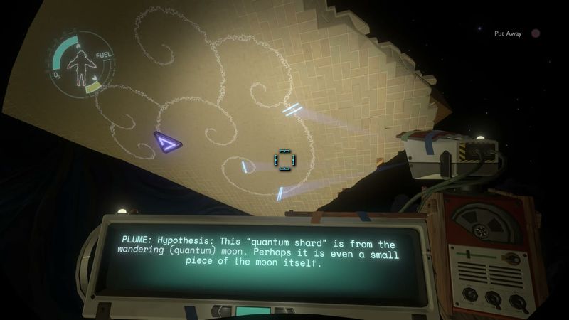 In-game plate for Brittle Hollow Tower of Quantum Knowledge: Tower Shard text