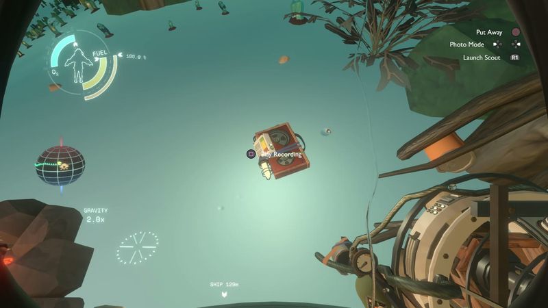 In-game plate for Giant's Deep Bramble Island: Feldspar's log