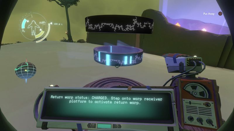 In-game plate for Giant's Deep Statue Workshop: dynamic warp-platform text