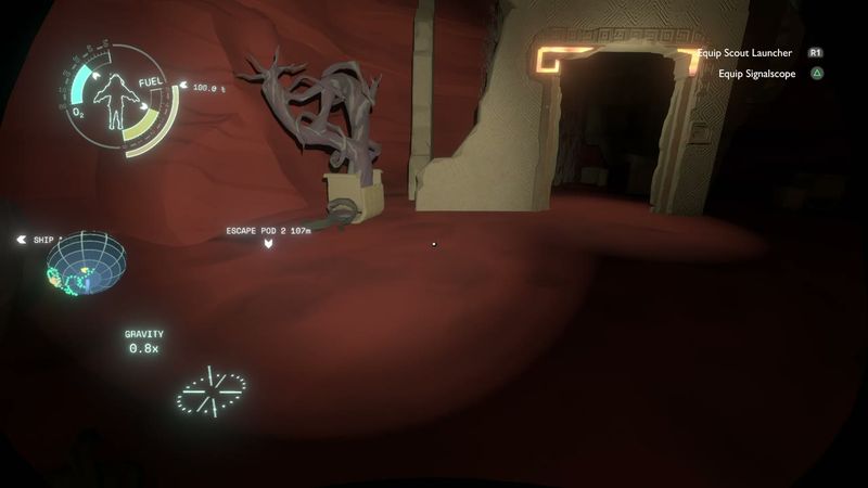 In-game plate for Giant's Deep Tower of Quantum Trials: possible final/exit text