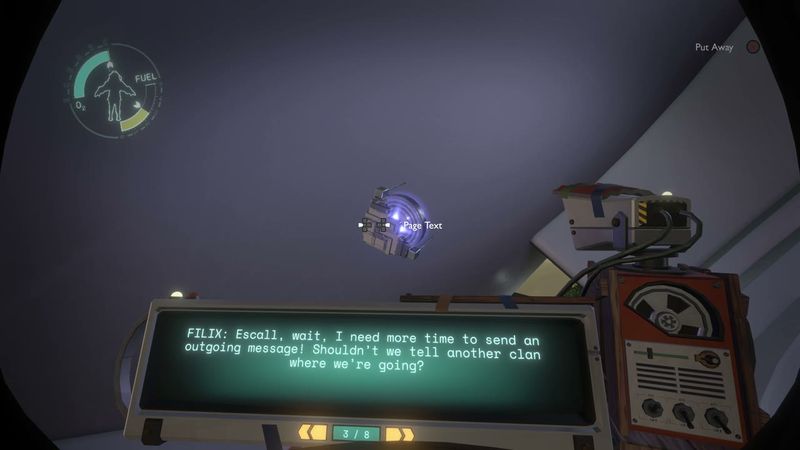 In-game plate for Dark Bramble The Vessel: Eye-signal encounter recording