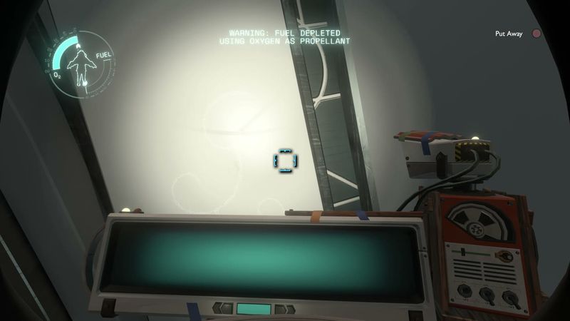 In-game plate for Dark Bramble The Vessel: modern Nomai inbound signal chain