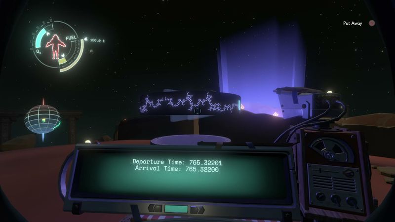 In-game plate for Ember Twin: High Energy Lab warp receiver readout