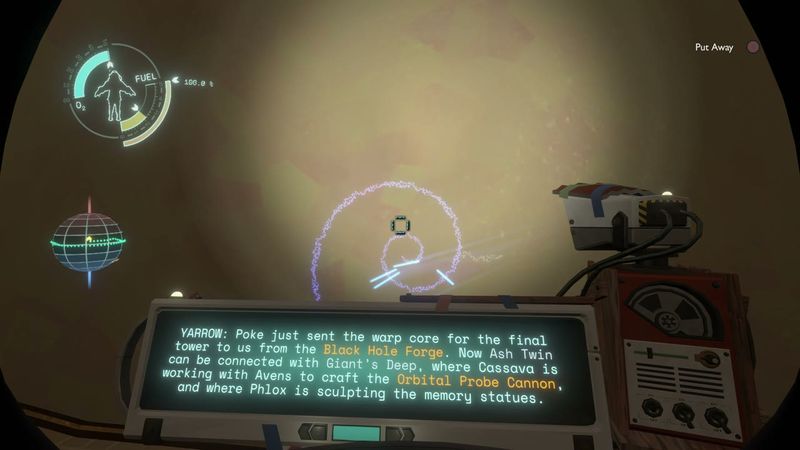 In-game plate for Ash Twin Project: Warp Tower connections wall