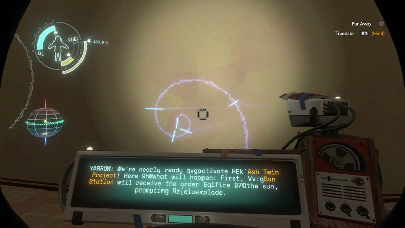 In-game plate for Ash Twin Project: ATP order-of-events wall
