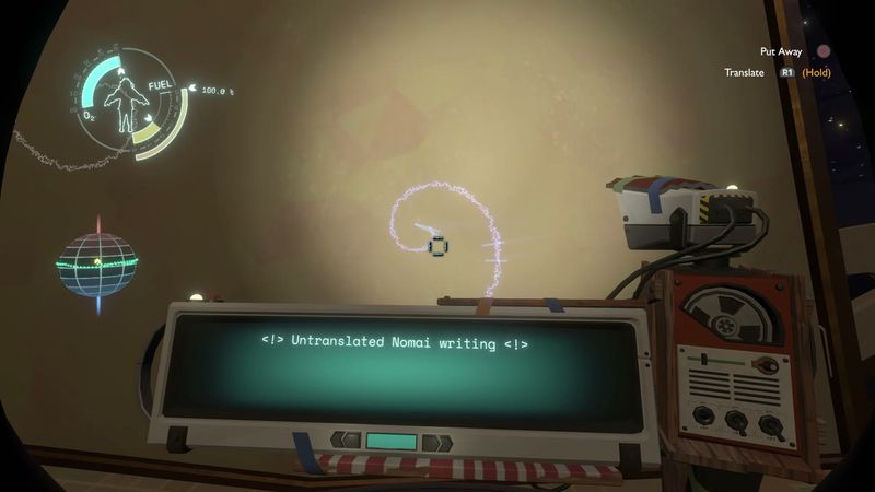 In-game plate for Ash Twin Project: Arrival of comet wall