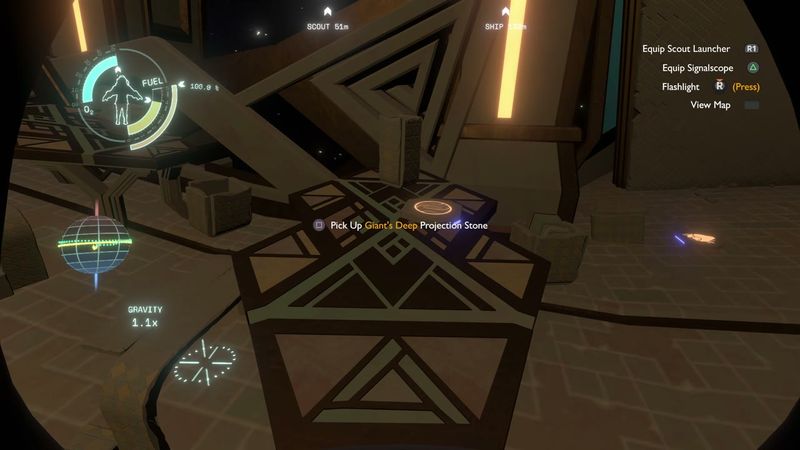 In-game plate for Ash Twin Project: Giant's Deep projection stone