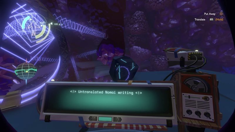 In-game plate for Brittle Hollow Crossroads: Riebeck's notes + journal