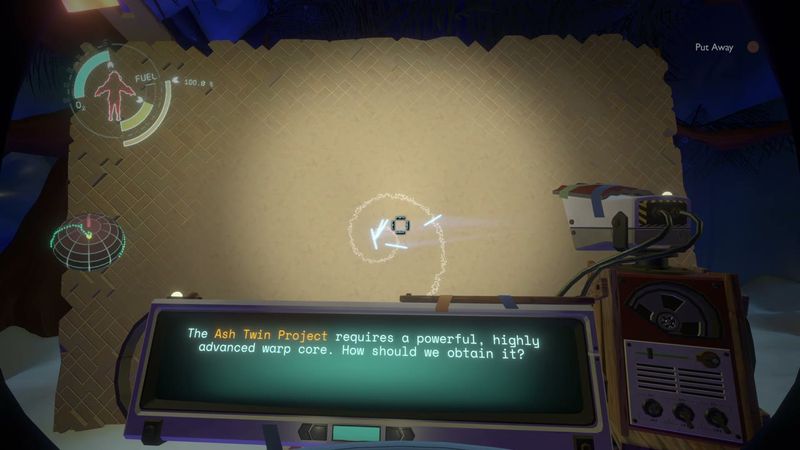 In-game plate for Brittle Hollow Meltwater District: Advanced Warp Core search