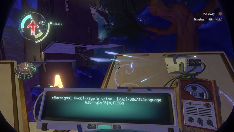 In-game plate for Brittle Hollow Eye Shrine District: What is the signal