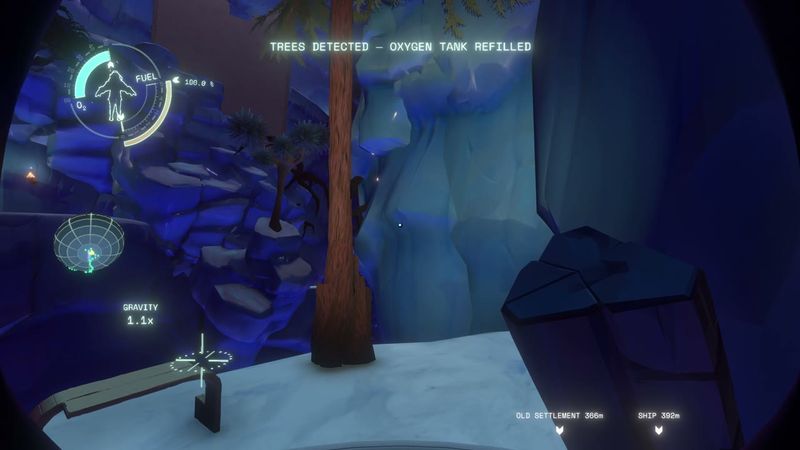 In-game plate for Brittle Hollow Northern Glacier: Feldspar spare-fuel note