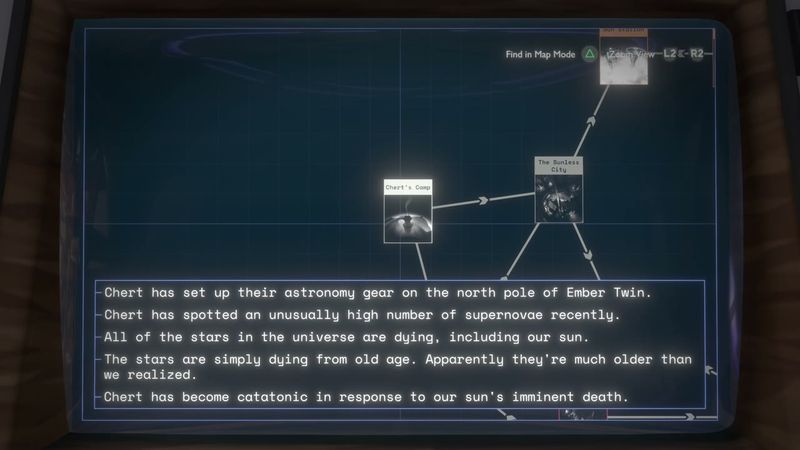 In-game plate for Chert's four dialogue states