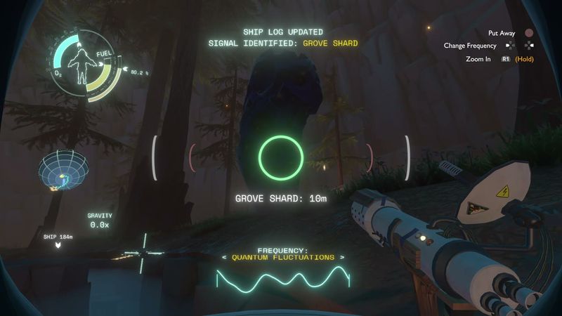 In-game plate for Signal: Grove Shard — Quantum Fluctuations