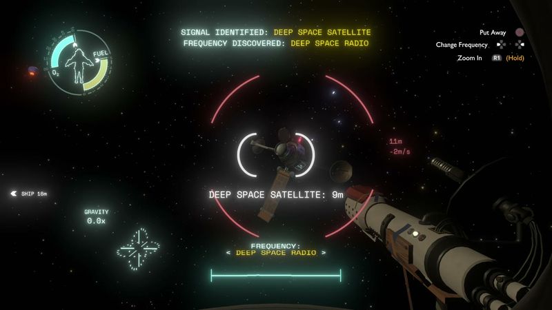 In-game plate for Signal: Deep Space Satellite — Unknown Transmission (Deep Space Radio)