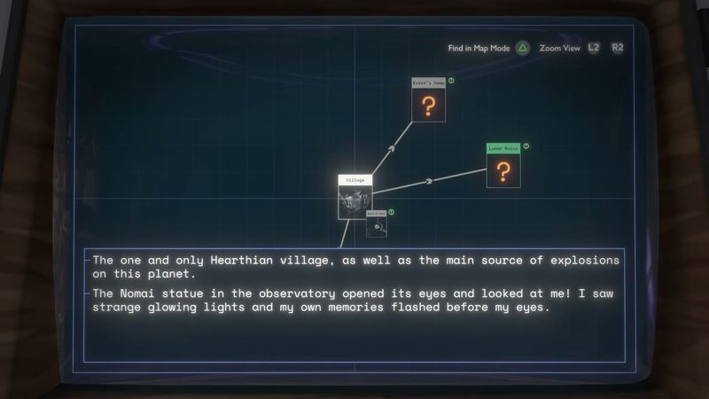 In-game plate for Timber Hearth: Zero-G Cave