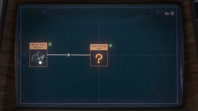 In-game plate for White Hole: White Hole Station