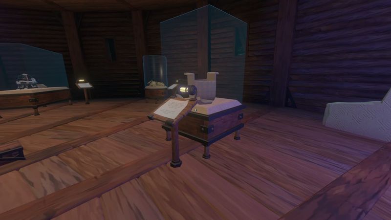 In-game plate for Museum placard: Nomai pottery case