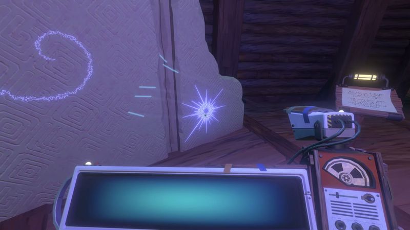 In-game plate for Museum placard: Nomai writing fragment