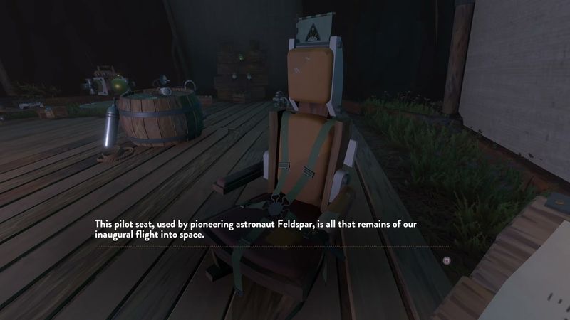 In-game plate for Feldspar's pilot seat placard (Observatory)