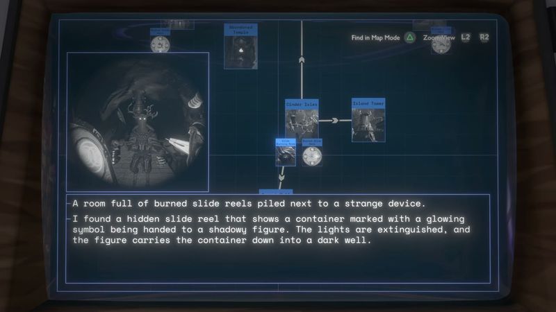 In-game plate for Slide reel: Hidden Gorge hidden reel (Endless Canyon route)