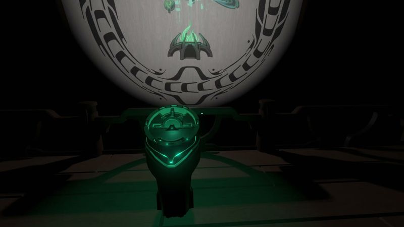 In-game plate for Slide reel: Starlit Cove archive — bug report reel (dead Stranger / sentry)